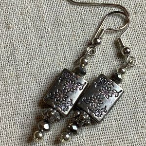 Flower Stamped Earrings.